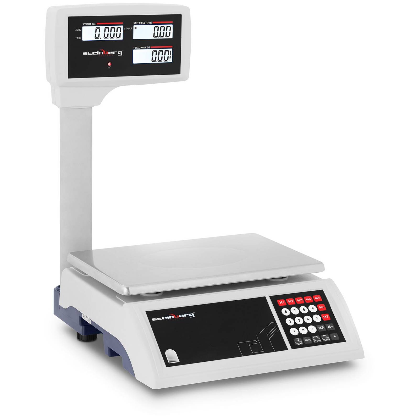 Bilancia Da Cucina Digitale 30 Kg Con Display LCD | Contapezzi 6 Unità Di Misura, Inclusa Batteria E Adattatore