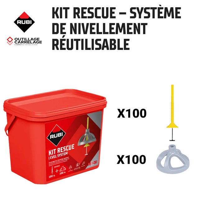 Kit de nivellement réutilisable RESCUE LEVEL SYSTEM RUBI