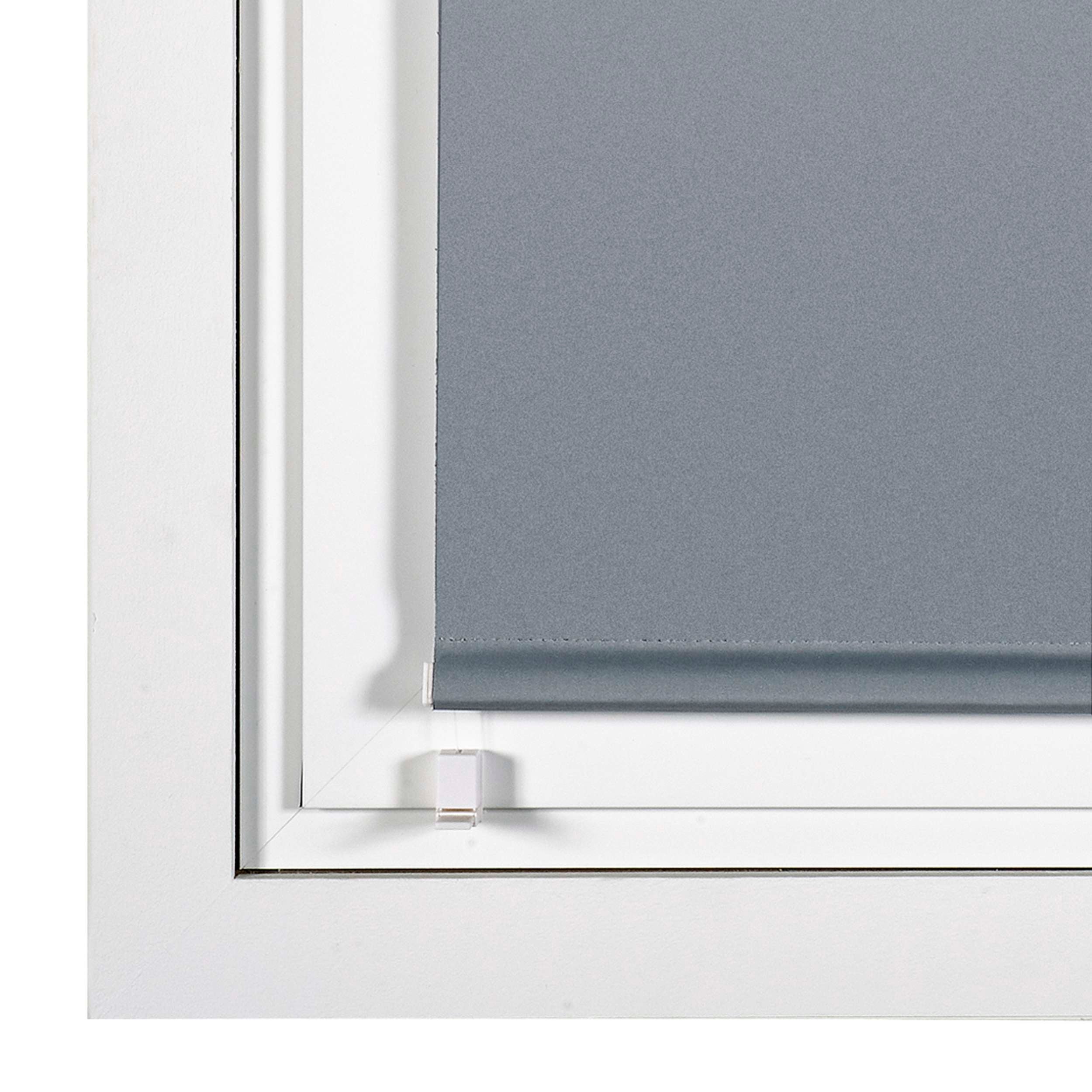 Tenda a Rullo Oscurante installazione senza foratura EasyFix Argento 45x180 cm - 5