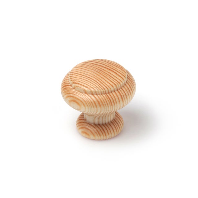 Poignée de meuble | Fabriqué en pin | Finition pin transparent | 1 unité