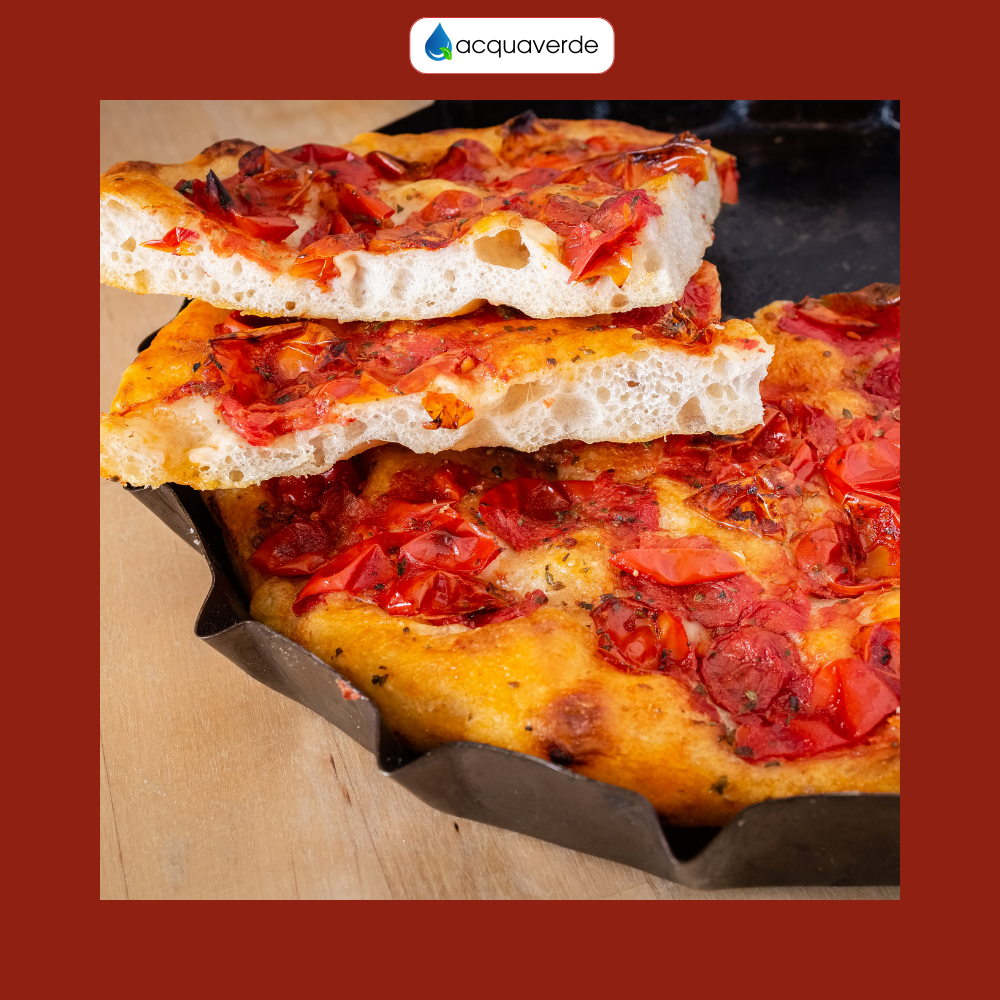 acquaverde | Tegame per l'originale Focaccia Barese, Ø 40 cm, Teglia in Metallo, Rotondo - MADE IN ITALY - 9