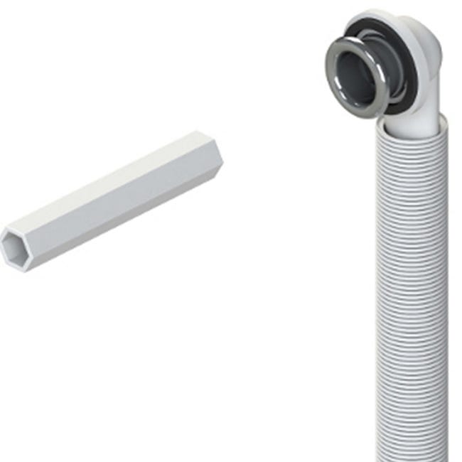 Troppo Pieno Per Lavabo Con 2 Guarnizioni - Diametro 63mm, Per Foro 126mm, Plastica Resistente - Foto 5