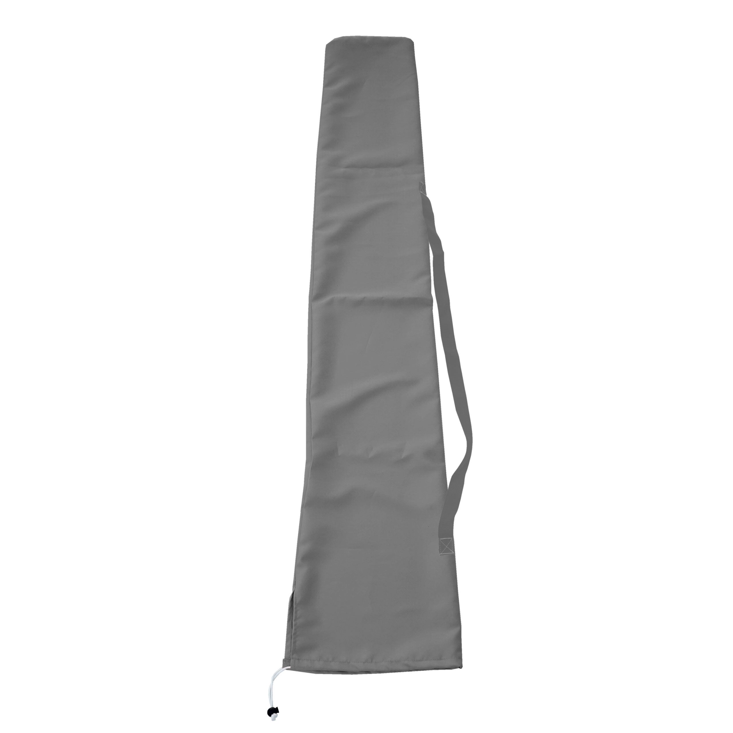 Pokrowiec ochronny na parasol ogrodowy o wymiarach do 3 x 4 m, pokrowiec z sznurkiem ~ antracytowy