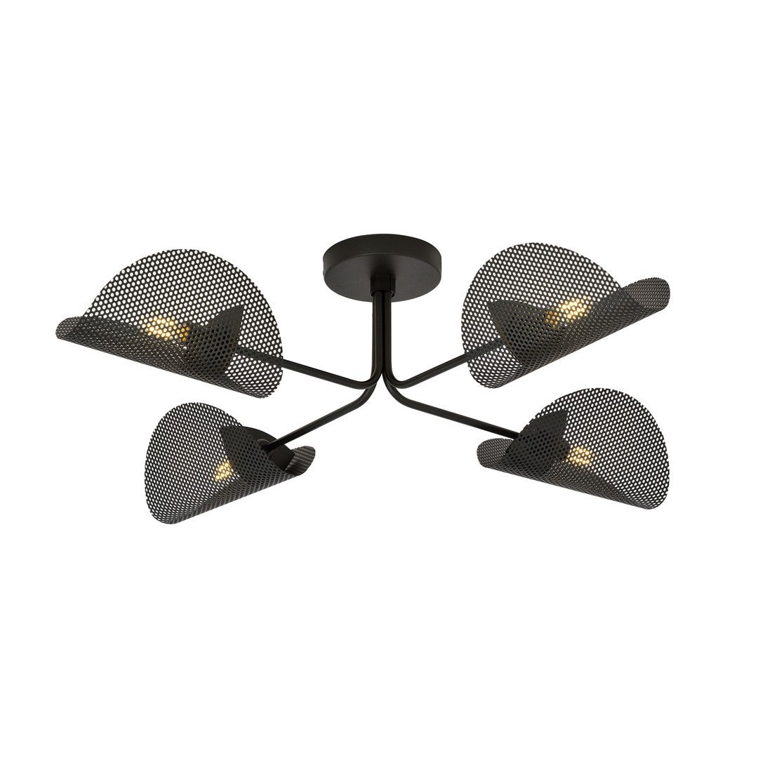 Lampa wisząca GOMEZ czarna 4xE14x15W metal wym:20x87x87cm IP20 Emibig