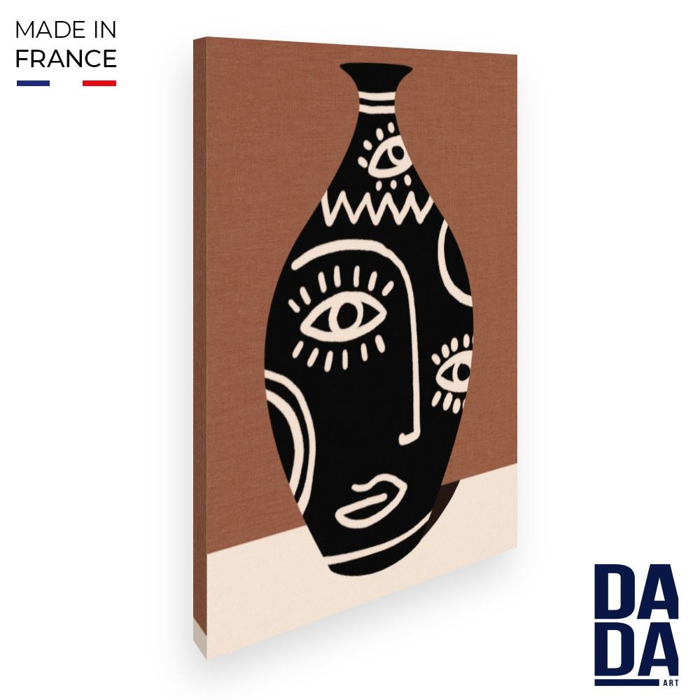 Toile Visage stylisé / 75x112cm / Fabriqué en France / DADA ART | Leroy ...