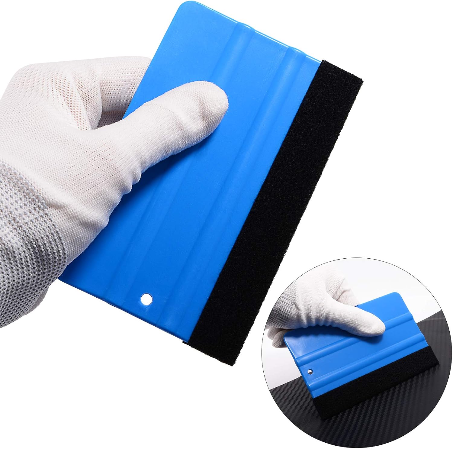 Lot de 10 Raclette Film Fenêtre, Durable avec Bord Fibre, Outil Teinture Fenêtre et Voiture - 3