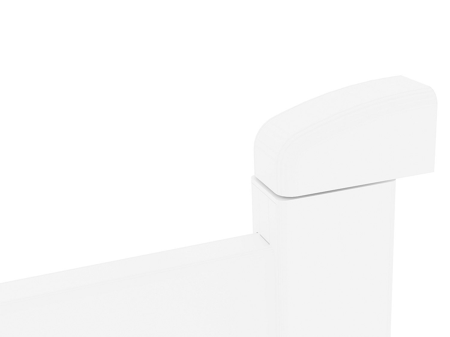 Portillon battant aluminium plein L103 x H180 cm blanc - NAZARIO - 6
