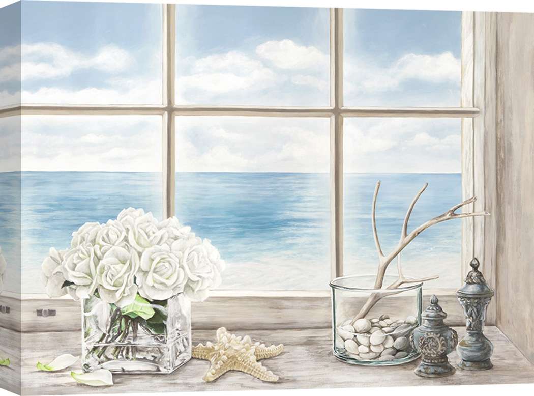 Fenêtre sur la mer, impression sur toile - Remy Dellal, Mémoires de l