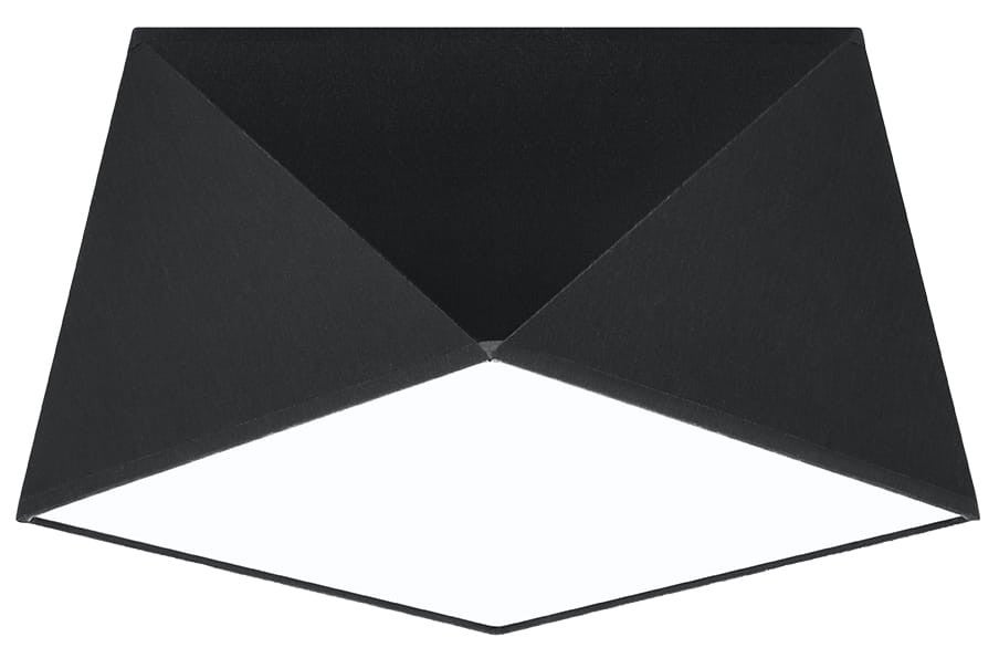 Plafon Hexa niestandardowy czarny 1xE27x20W wym: 15 x 30 cm IP20 tworzywo sztuczne Sollux Lighting