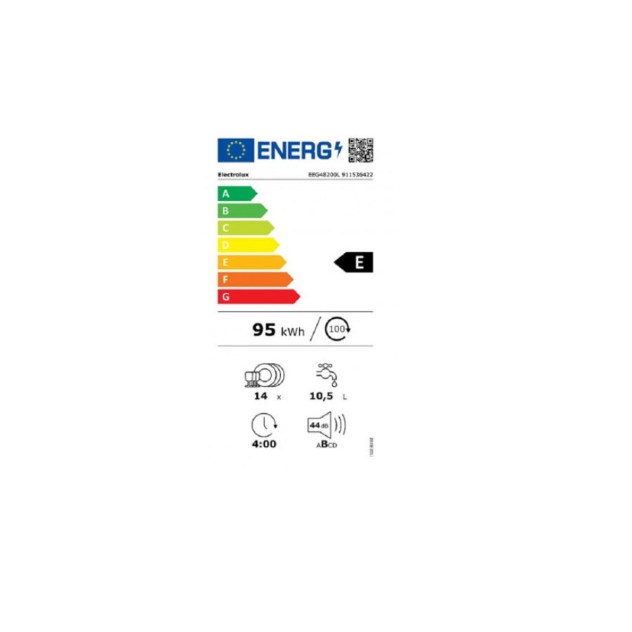 Lave vaisselle encastrable Electrolux EEG48200L - Lave vaisselle tout integrable 60 cm - Classe A++ / 44 decibels - 14 couverts - Tiroir a couvert - 2