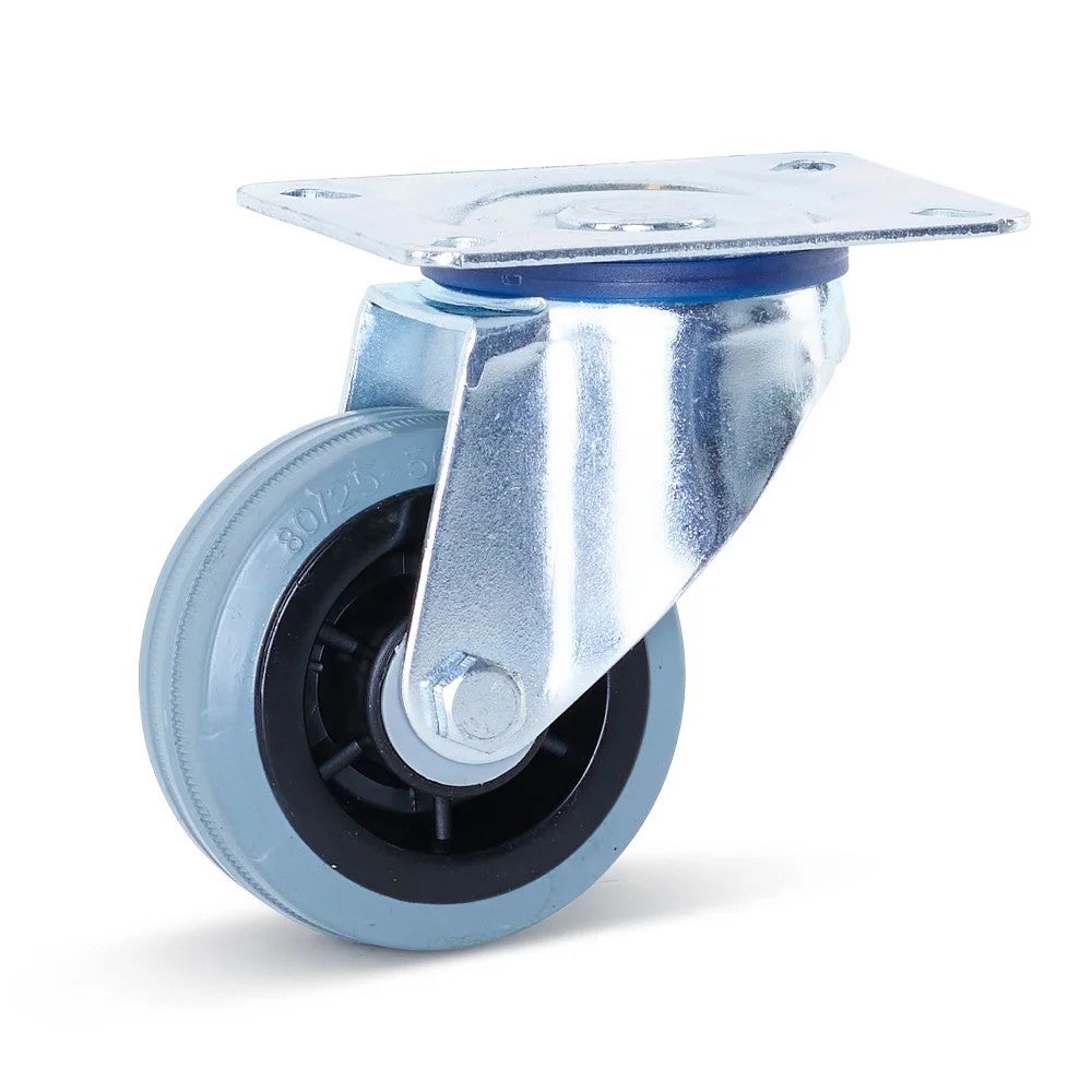 Cofan Roulette En Caoutchouc Gris Pour Vis Traversant | Diamètres