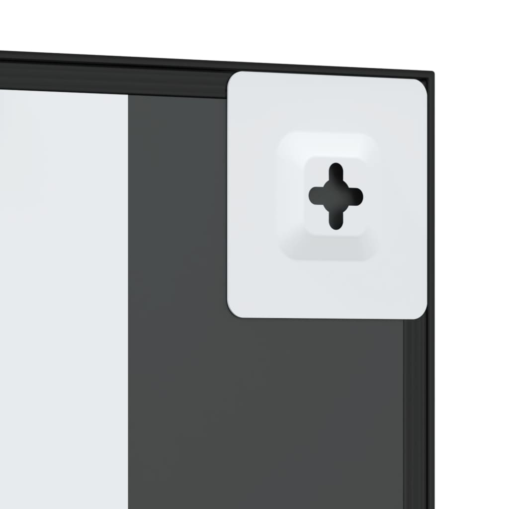 Maison Exclusive - Miroir mural noir 30x30 cm carré fer - 6