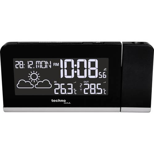 Technoline Réveil Analogique à Quartz Modèle C - Silencieux Avec Alarme Snooze Et Rétroéclairage