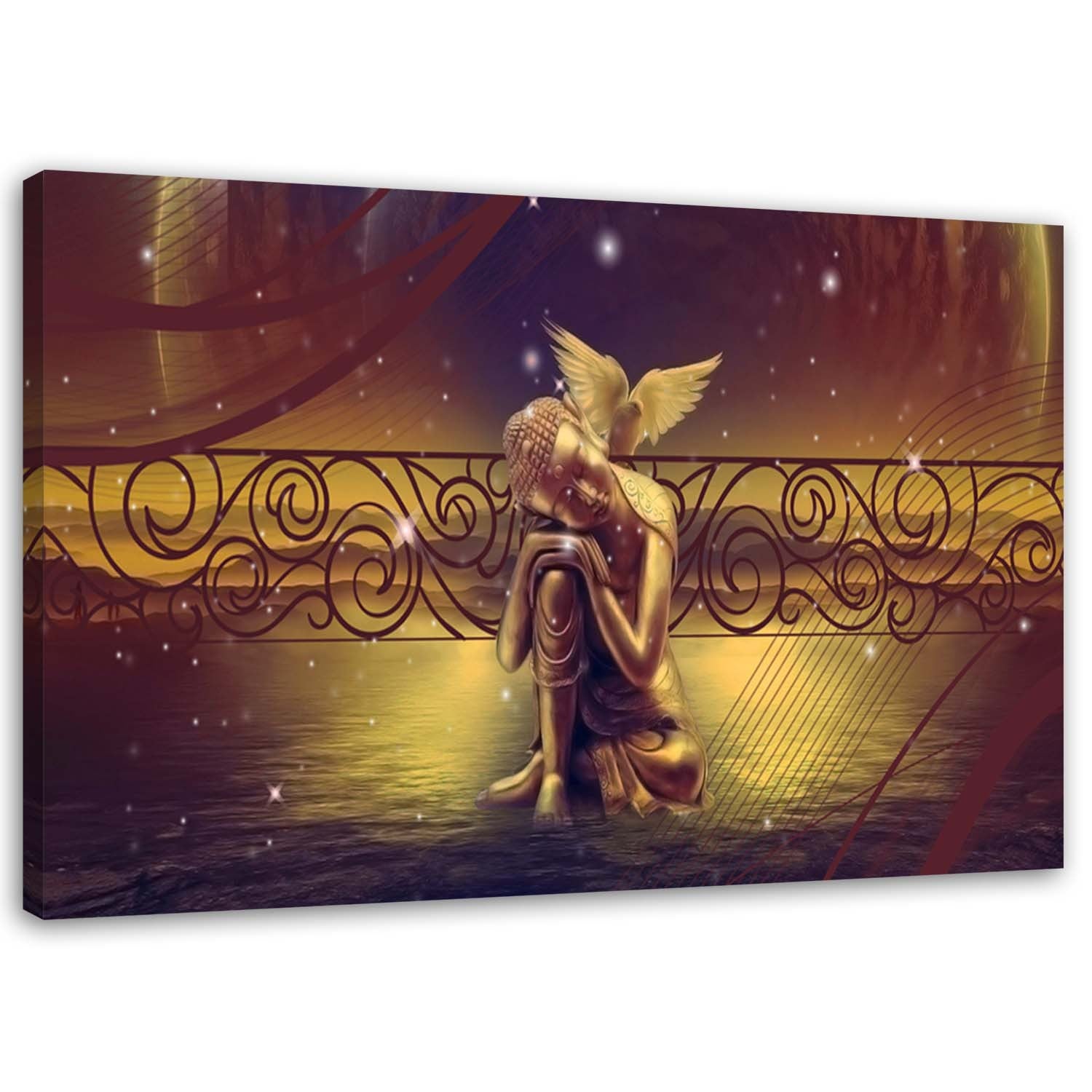 Obraz na płótnie, Budda w stylu vintage zen spa 100x70