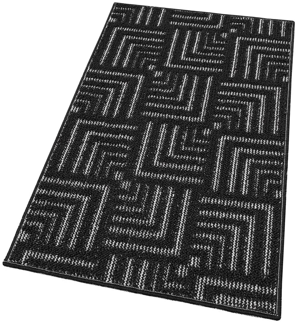 Tapis de Cuisine 3D 50x80 Cm Design Géométrique Moderne Absorbant Antidérapant Couleur Unie Beige | Leroy Merlin