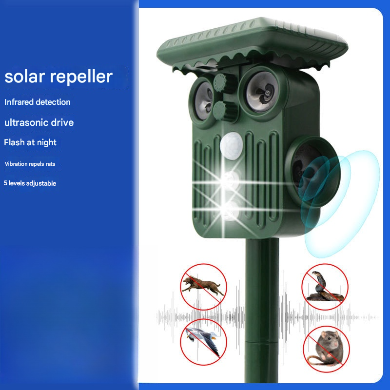 Répulsif anti-animaux solaire d'extérieur, répulsif anti-rongeurs ...