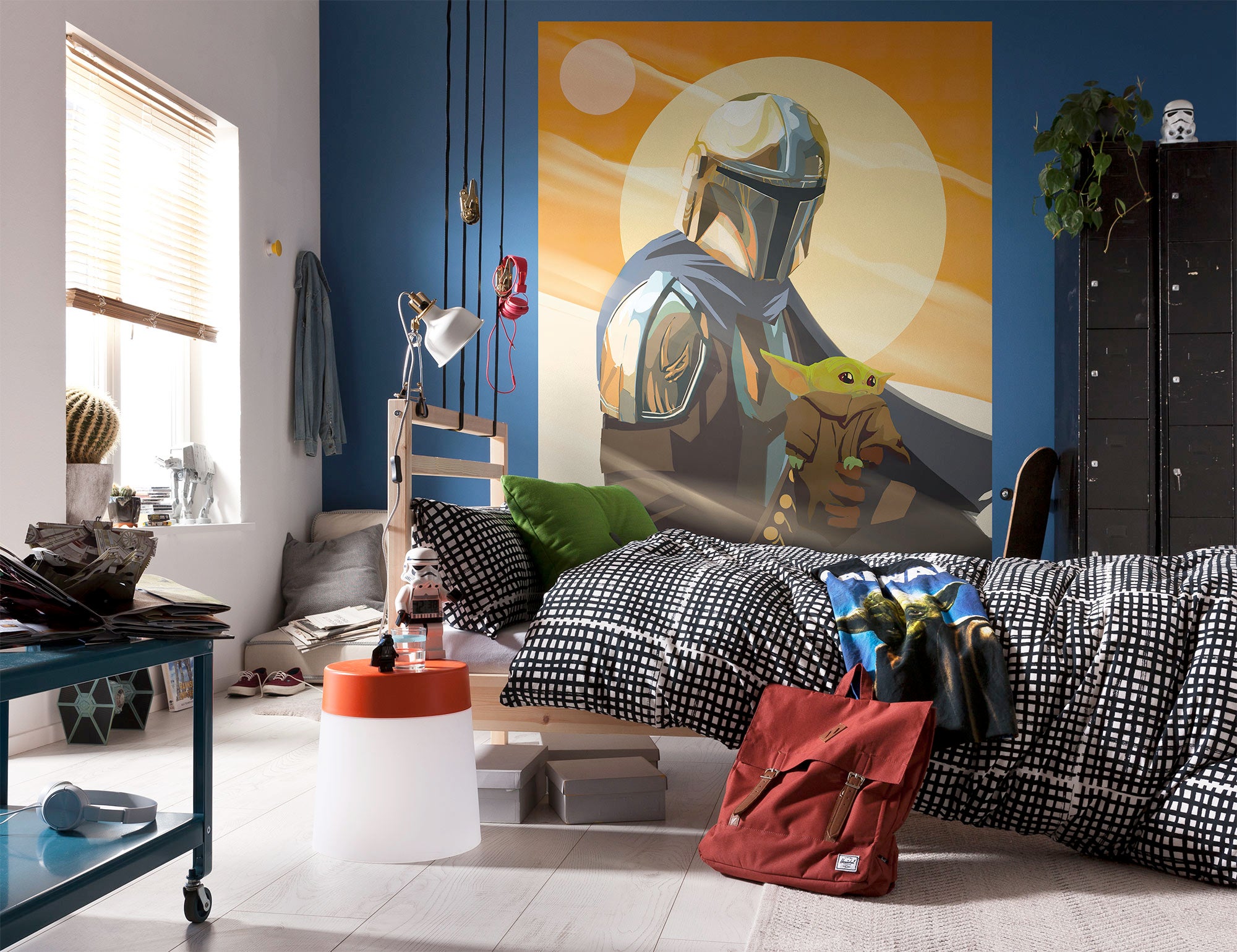 Fototapeta Star wars pomarańczowym,szarymIbrązowym - 200 x 250 cm - DISNEY
