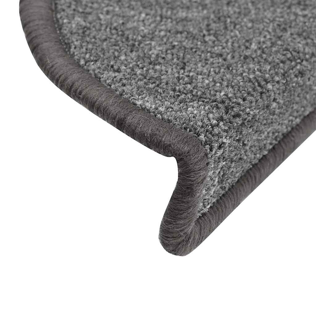 Tapis d'escalier 20 pcs | Paillasson d'escalier | Tapis de marche gris foncé 56x17x3 cm CFW174412 - 6