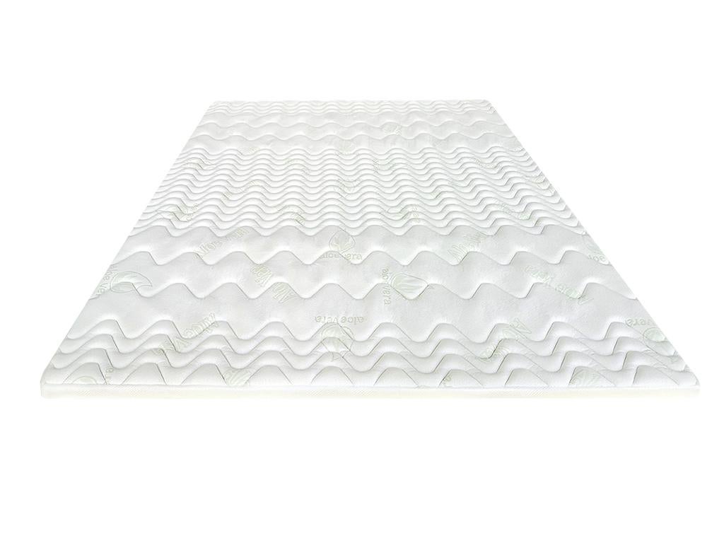 Topper con memoria de forma aloe vera de naturea - 180x200 cm