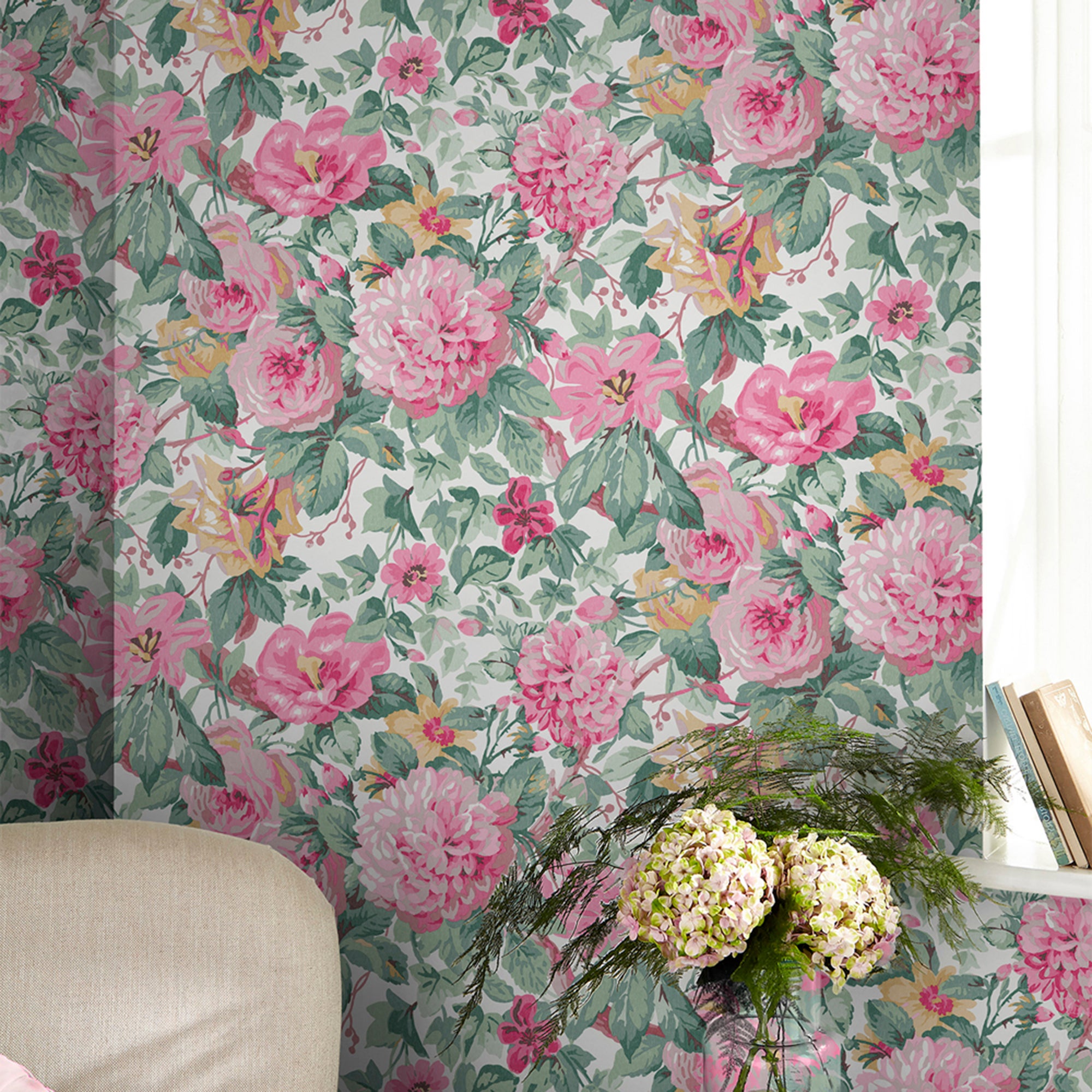 Laura Ashley Tapeta filzelinowa AVELINE 10 m x 52 cm