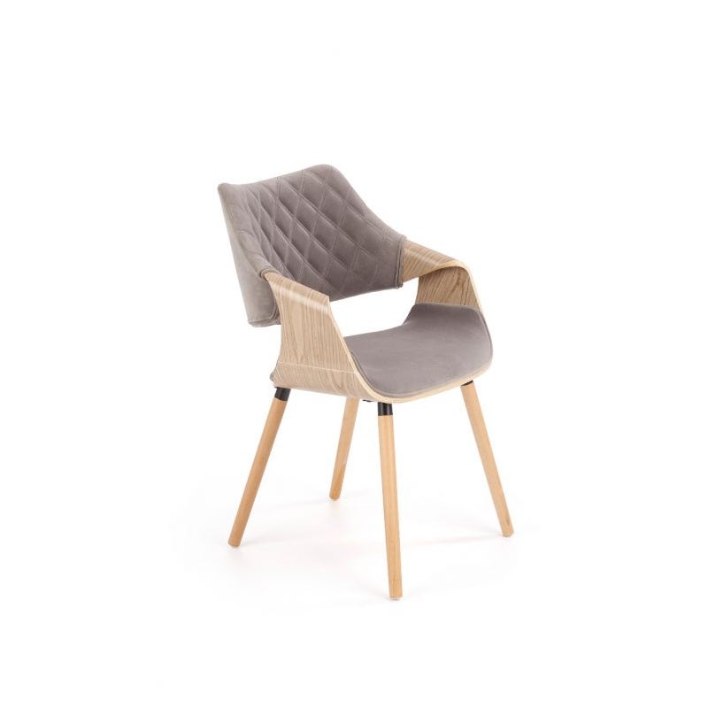 Krzesło K396 VELVET szare