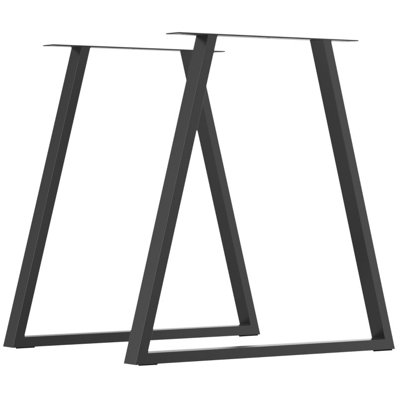 Pieds De Table Acier Blanc – ModernLOFTart – Jambes Pour Bureau Industriel – 72 Cm