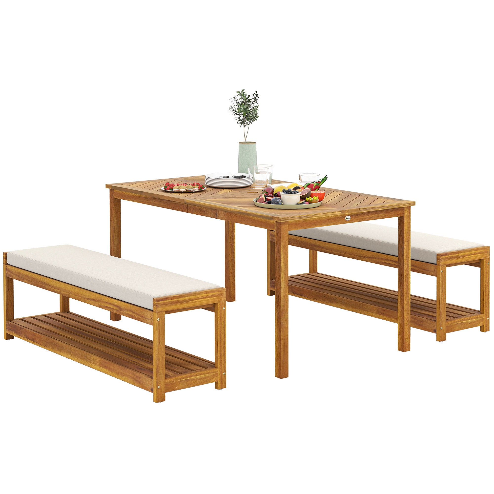 Eichhorn Set Musique 2 Pièces – Anneau à Cloches Et Baguette Sonore – Bois Coloré – Dès 1 An