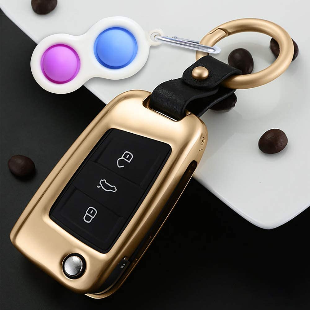 Pop It Anti-Stress KOLZEMV 2 Pièces - Jouet Sensoriel En Silicone Arc-en-Ciel