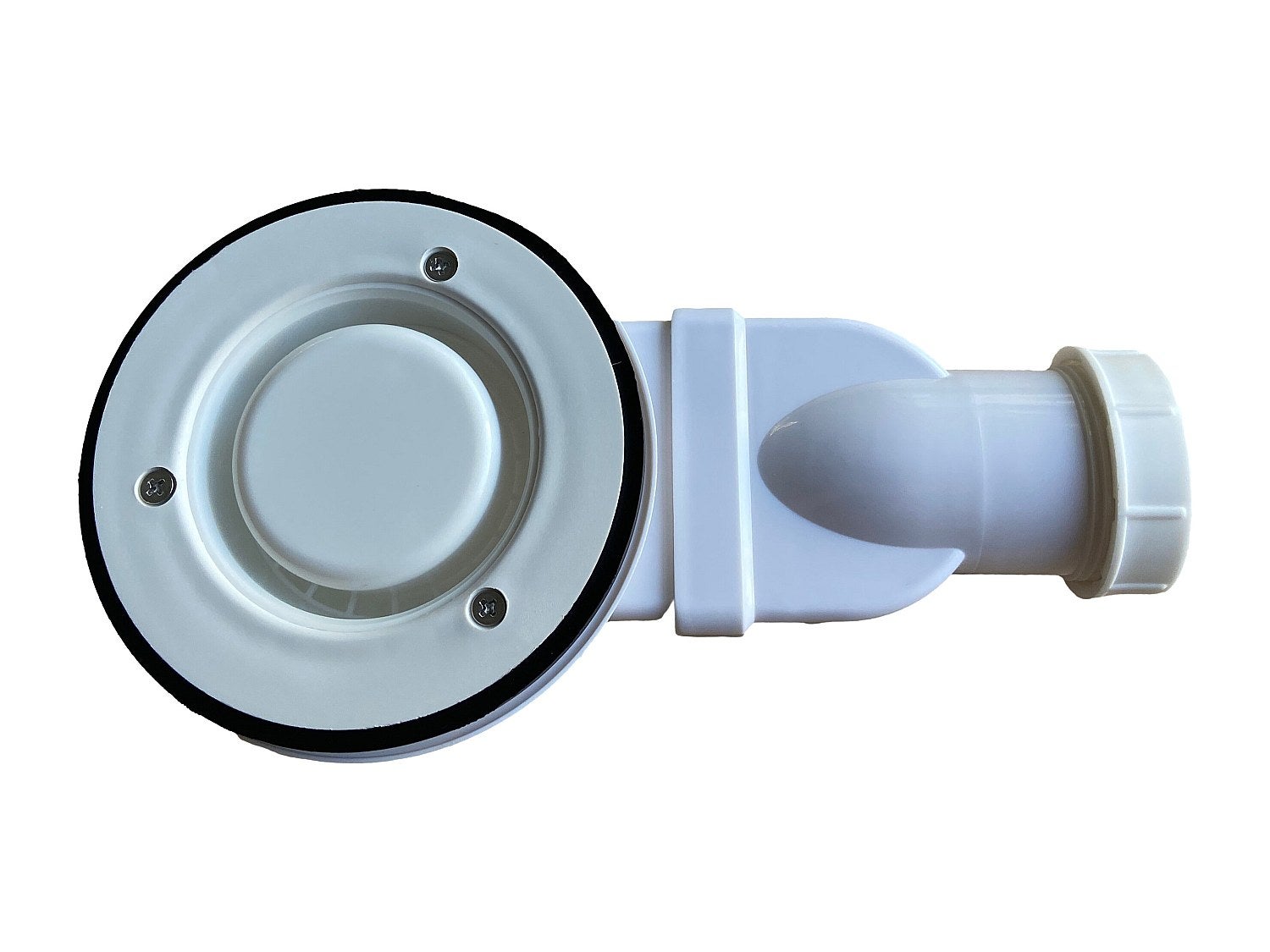 Receveur de douche extra plat à poser ou à encastrer recoupable en résine SMC avec siphon - Blanc - 160 x 90 cm - LYROSA - 5