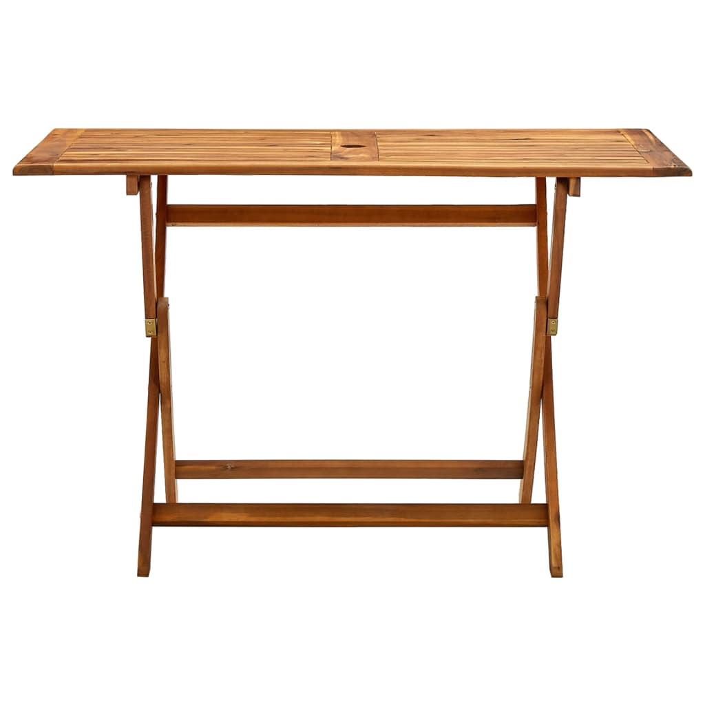 Table de jardin pliable 120x70x75 cm Bois d'acacia massif - 2