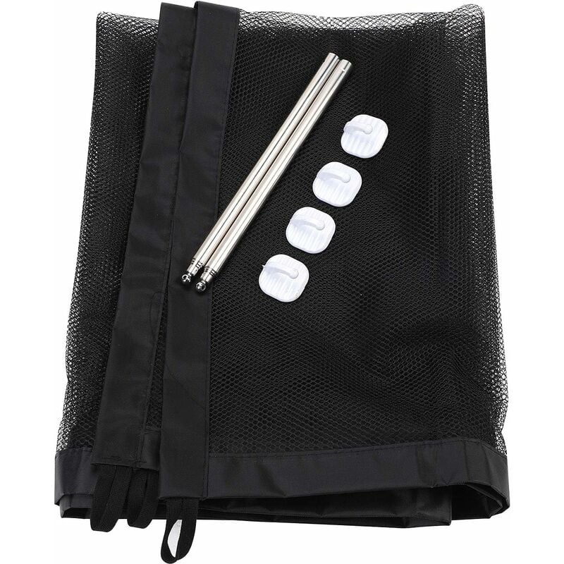 Barrière de sécurité pour chien, barrière de sécurité Portable et extensible pour animaux de compagnie, barrière pliable en maille (110x72cm) - 4