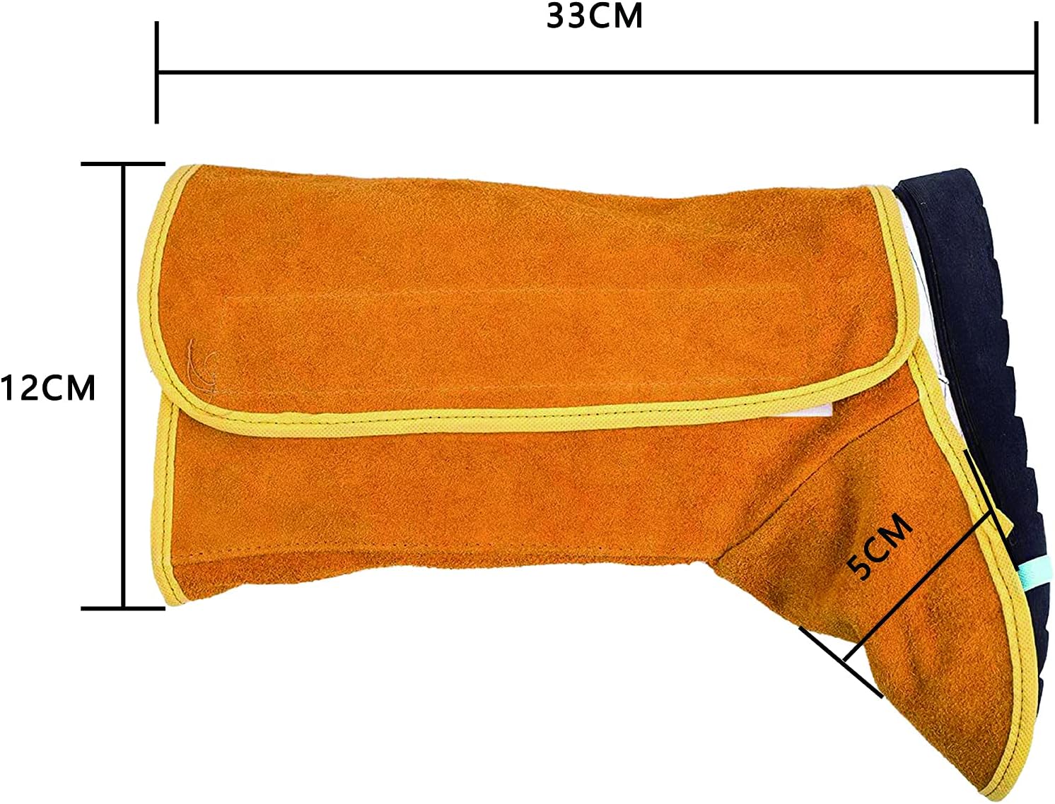 Couvre chaussures ignifuges, 1 paire de couvre-chaussures de protection contre le soudage, chaussures de travail pour soudeur - 4