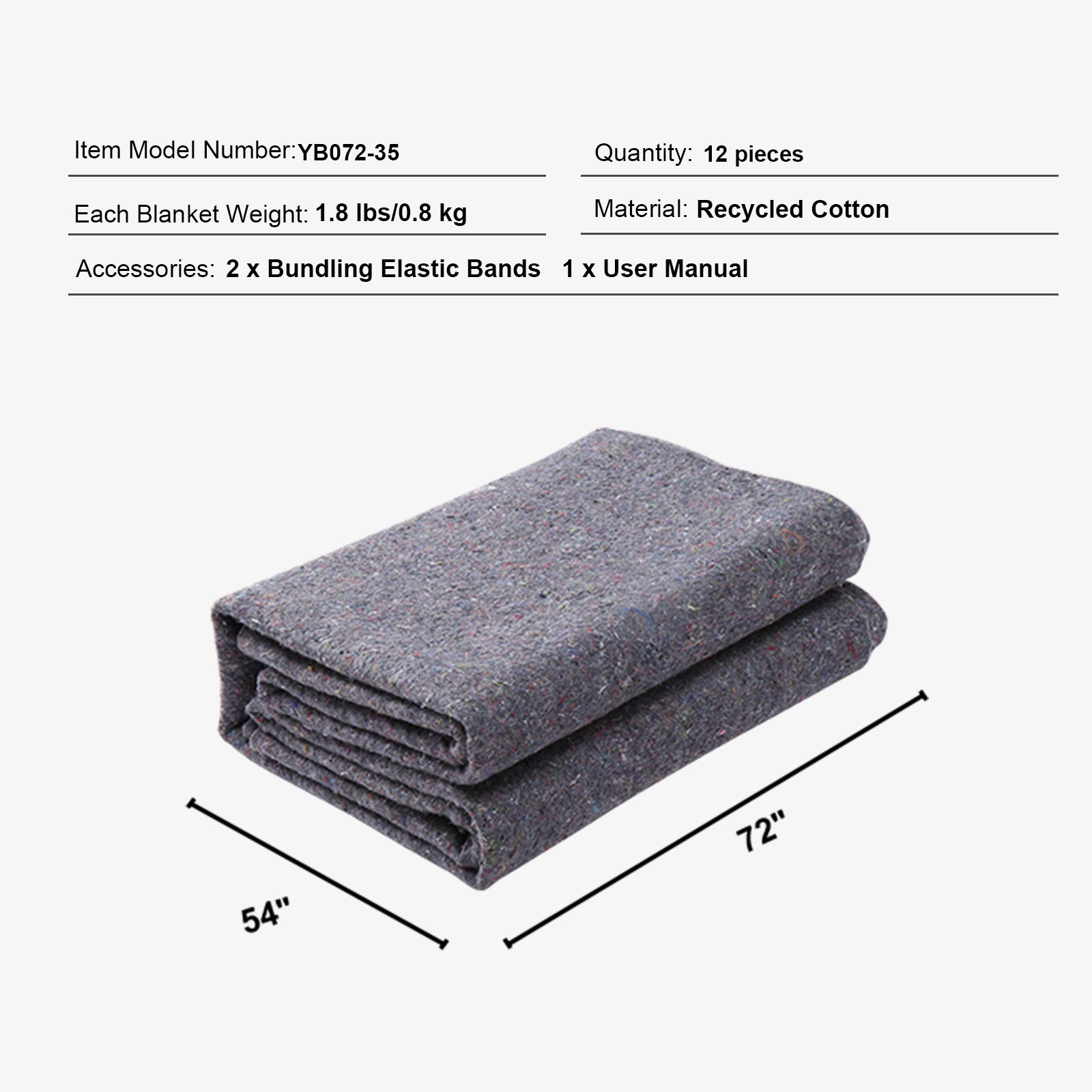 Couvertures de déménagement,SucceBuy 72