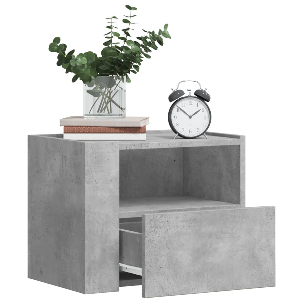 Stoliki nocne vidaxl 2 szt Szary beton 45x30x35 cm