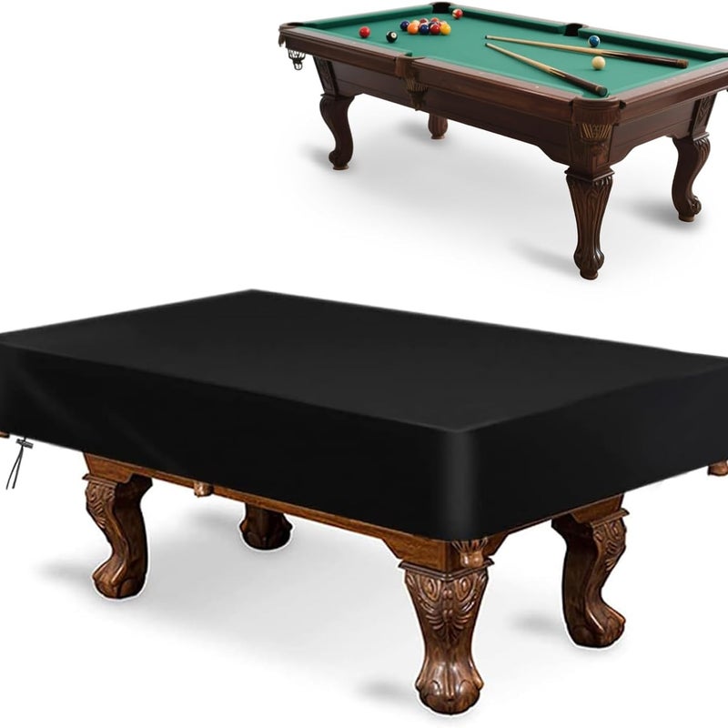 Wodoodporny pokrowiec na stół bilardowy, 235x135x20 cm, do stosowania wewnątrz i na zewnątrz, wykonany z tkaniny Oxford 210D ze ściągaczem.