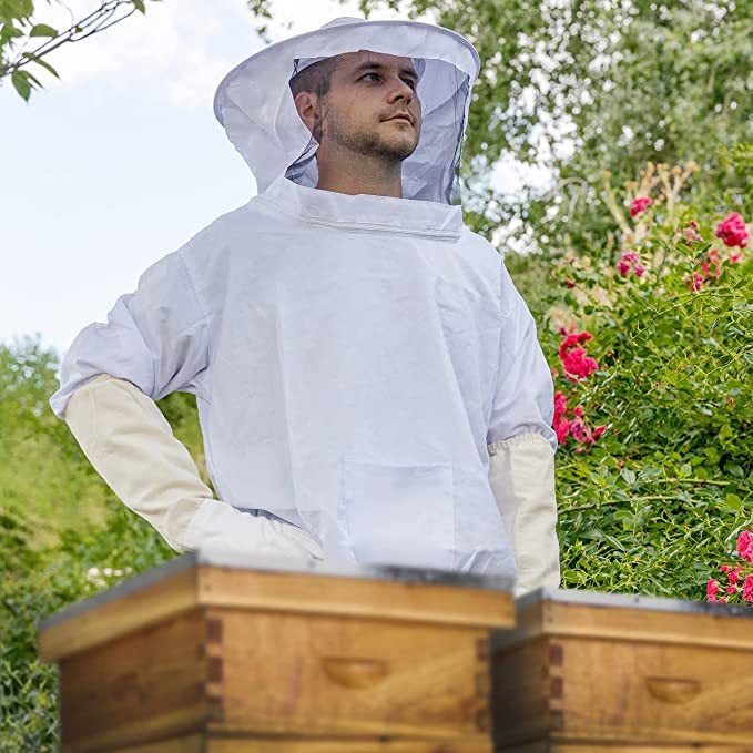 Combinaison d'apiculteur une pièce, équipement anti-piqûres d'abeilles, vêtements agricoles, combinaison de protection apicole - 3