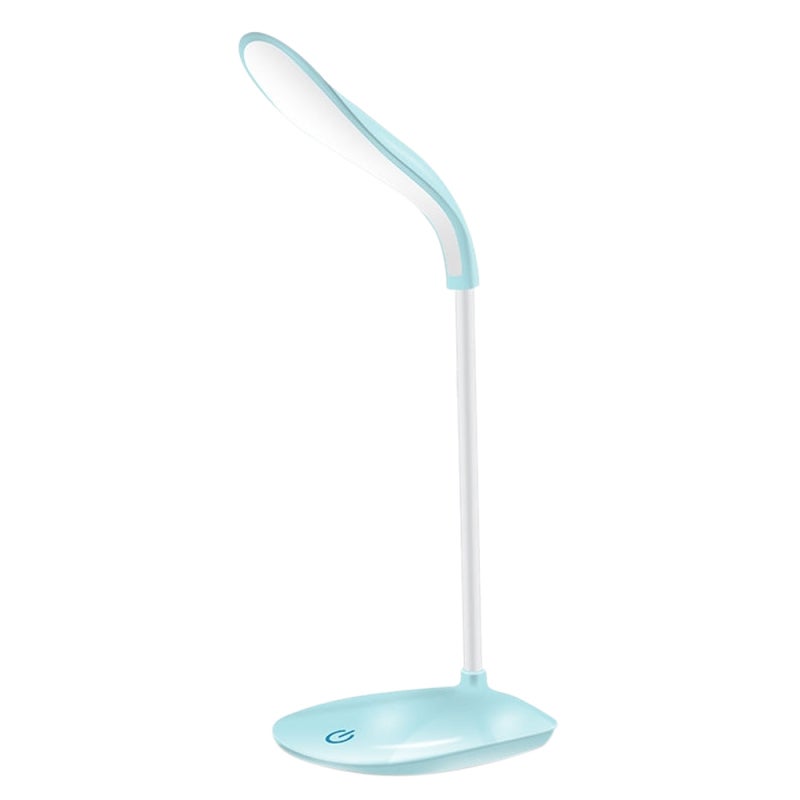 Ładowalna lampka biurkowa LED, przenośna - ładowanie USB i wtyczka, elastyczna rurka 360°, lampka do czytania - delikatne światło chroniące oczy