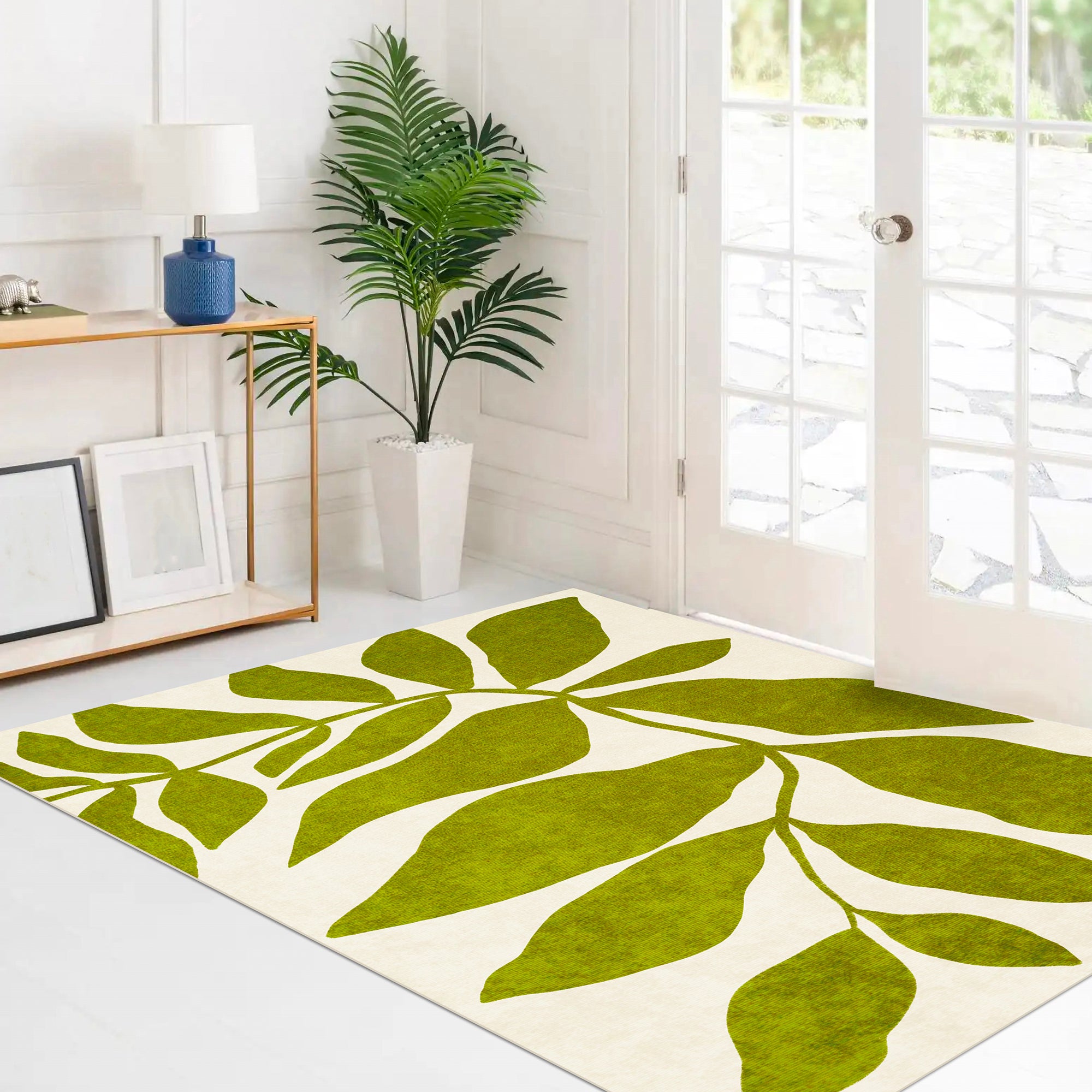 Tapis Motif Feuille