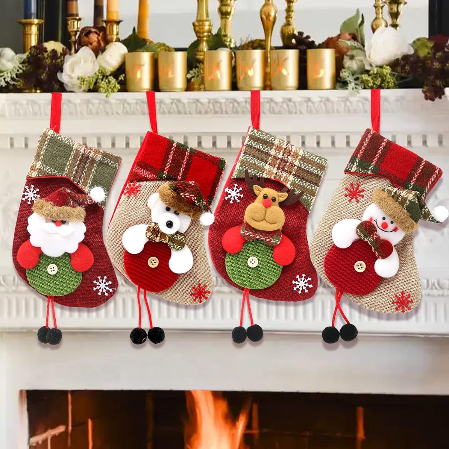 Chaussette de Noel a Suspen e Grande Chaussette Noel Cheminee Bronzage