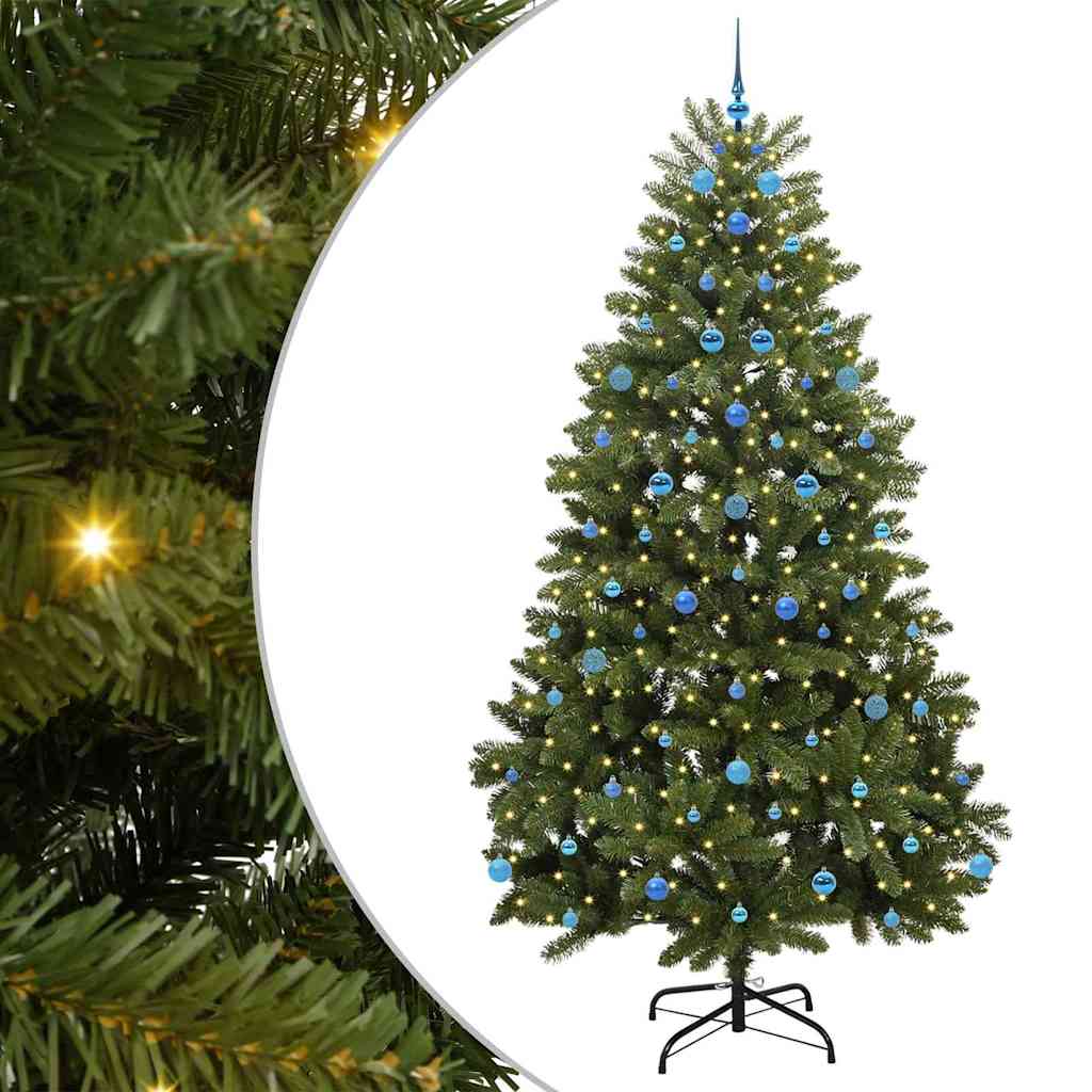 Sztuczna choinka Ze LED Lights Zielony 240 cm PVC i Metal