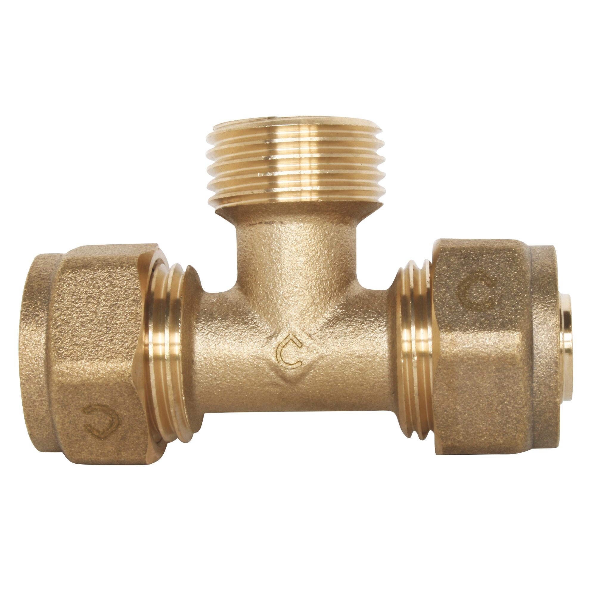 Raccord à compression - male au centre 15/21 - PER Ø16 - 6