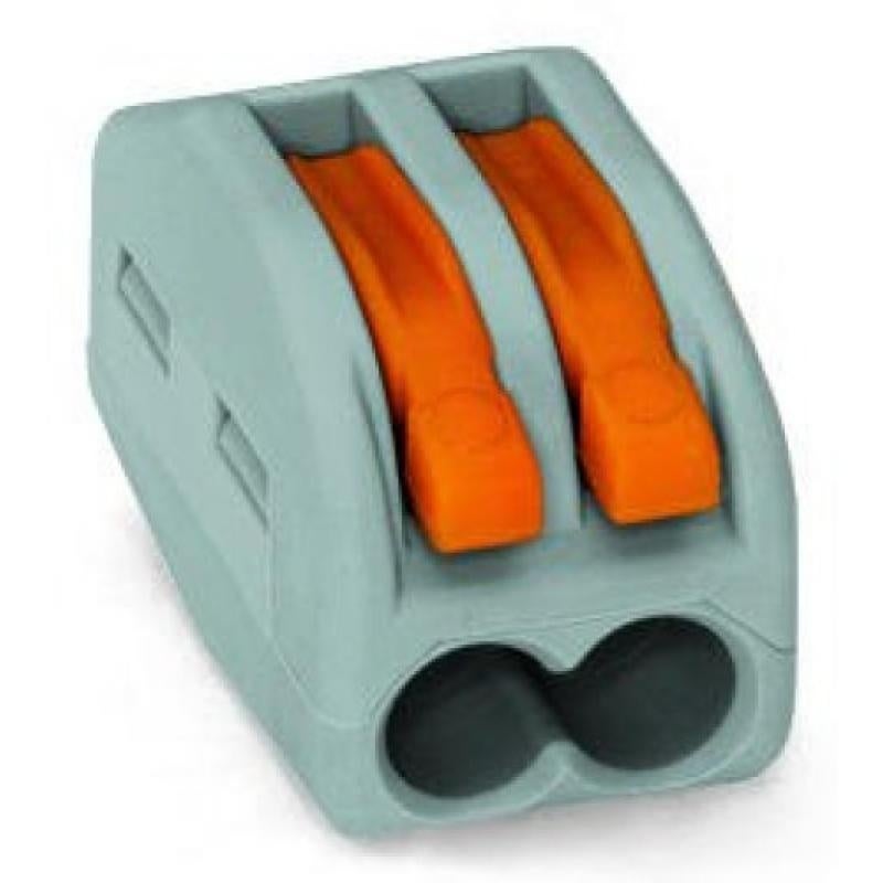 Borne WAGO 222 2x4mm² à leviers souple & rigide - Boite de 50 - WAGO - 222-412 - 4