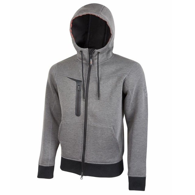 U-Power - Sweat-shirt zippé gris Stretch TASTY - Gris - S