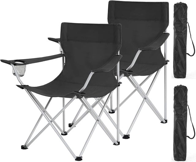 Chaise Pliante De Camping – Fauteuil Ultra Léger Avec Housse De Transport – Neuf