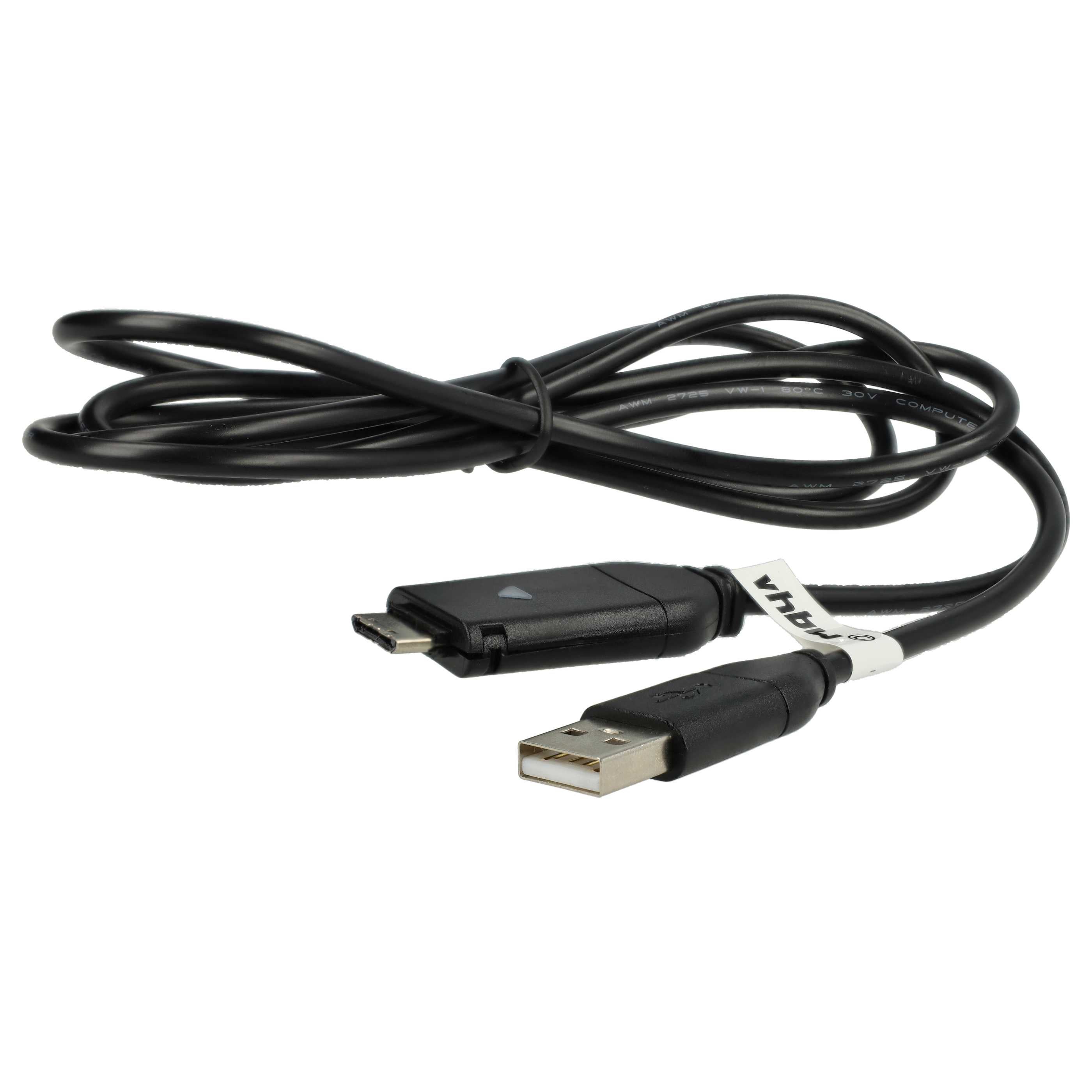 Vhbw Câble De Données USB (USB Standard De Type A Sur Appareil Photo) 145cm Compatible Avec Panasonic Lumix DMC-LZ5, DMC-LZ6, DMC-LZ7, DMC-LZ8
