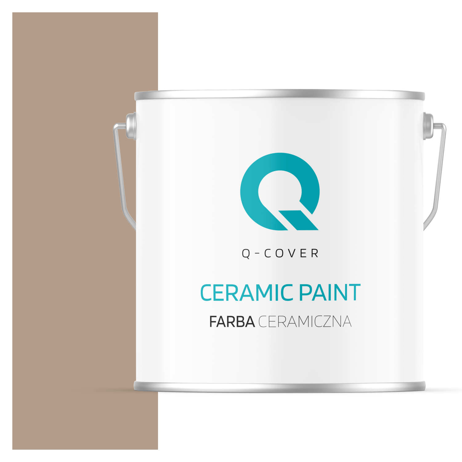 Farba Ceramiczna Do Ścian i Sufitów Q-Cover Orzechowy H4934 Głęboki Mat 5L