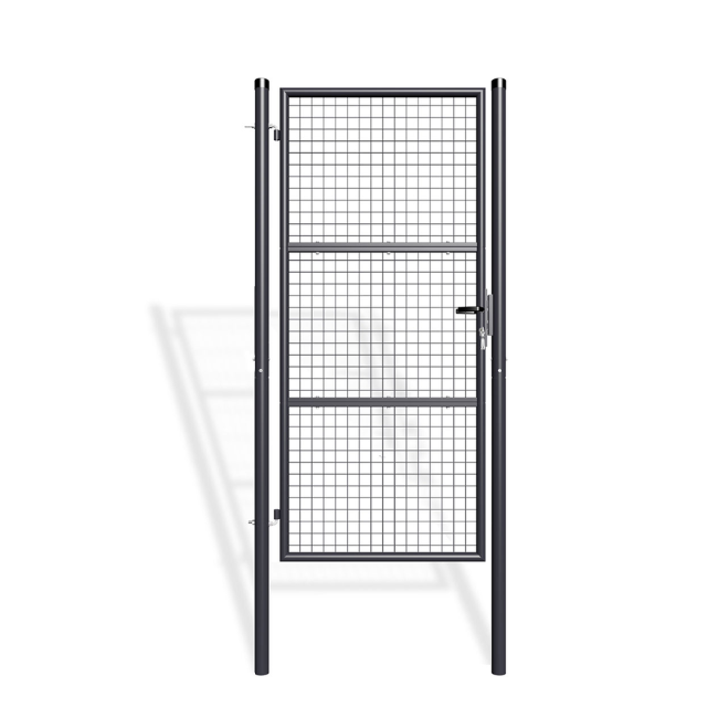 Portillon grillagé 1m OLGA H.200cm Gris - 2