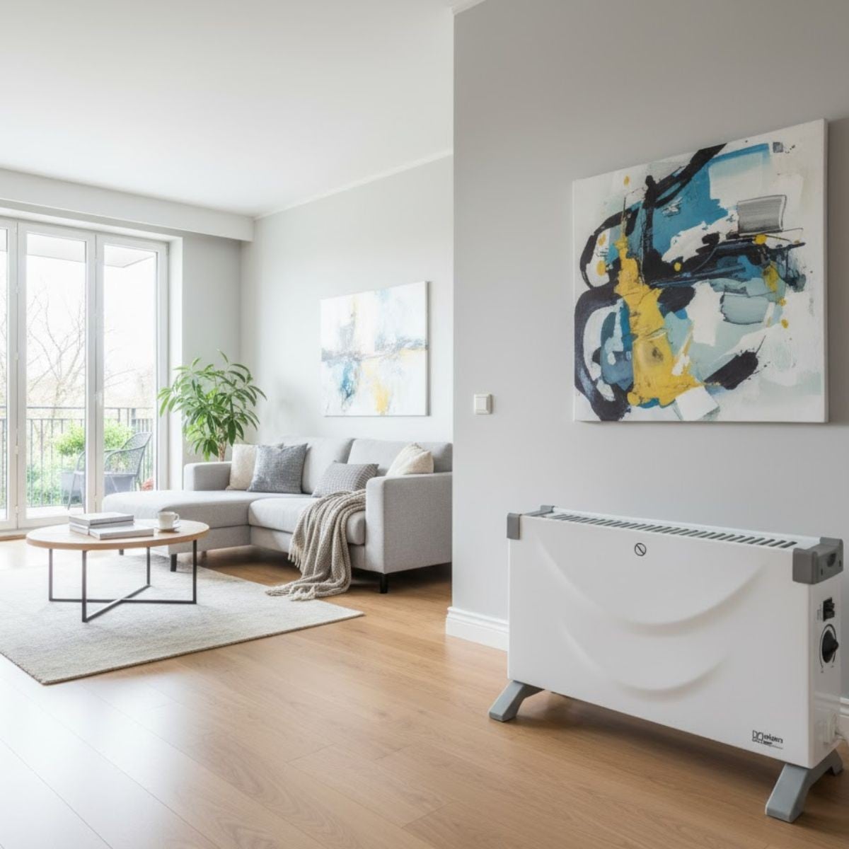 Aquecedor Elétrico 2000W - Radiador de Apoio com Termóstato, 3 Níveis de Potência para 20 m² PLEIN AIR - 6