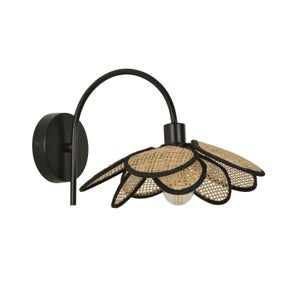 B·LED BARCELONA LED BarcelonaLED Applique da parete lampada a sospensione in legno naturale con portalampada E27 stile vintage retrò nordico per corridoio camera da letto soggiorno