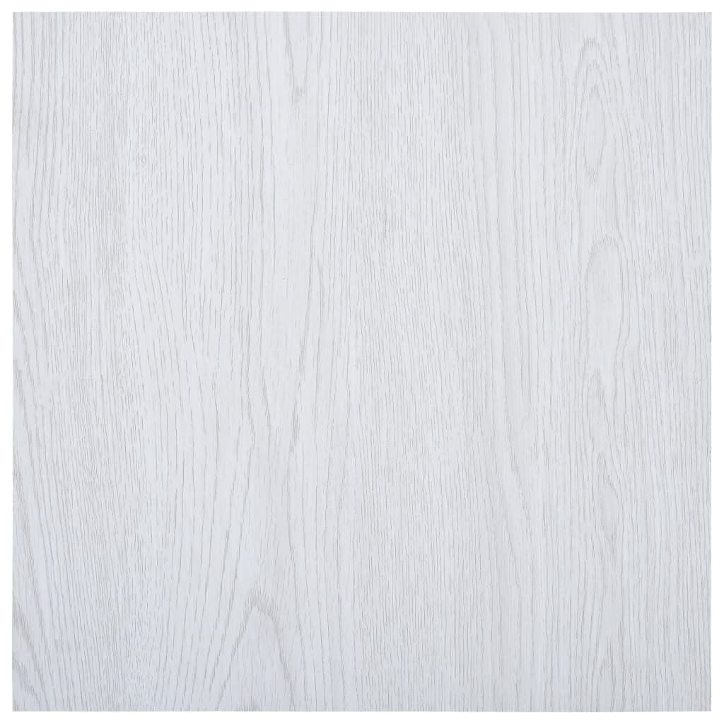 Baldosas de suelo autoadhesivas 5,11 m² pvc blanco vidaxl